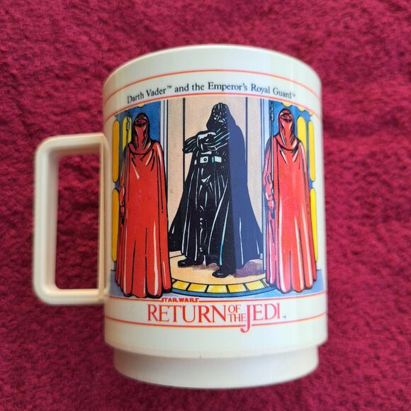 Vtg Deka 80's Star Wars Return of the Jedi&The Empire Strikes Back Plastic Mugs - Picture 9 of 16